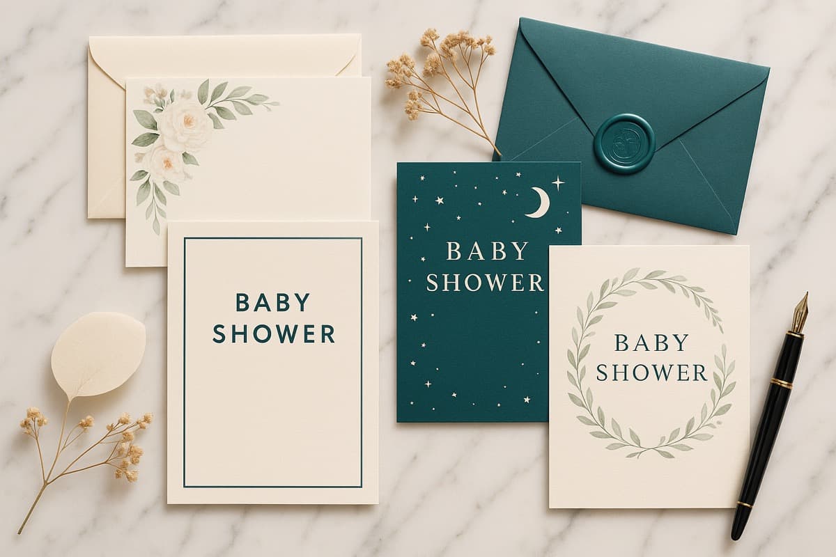Beautiful baby shower invitations